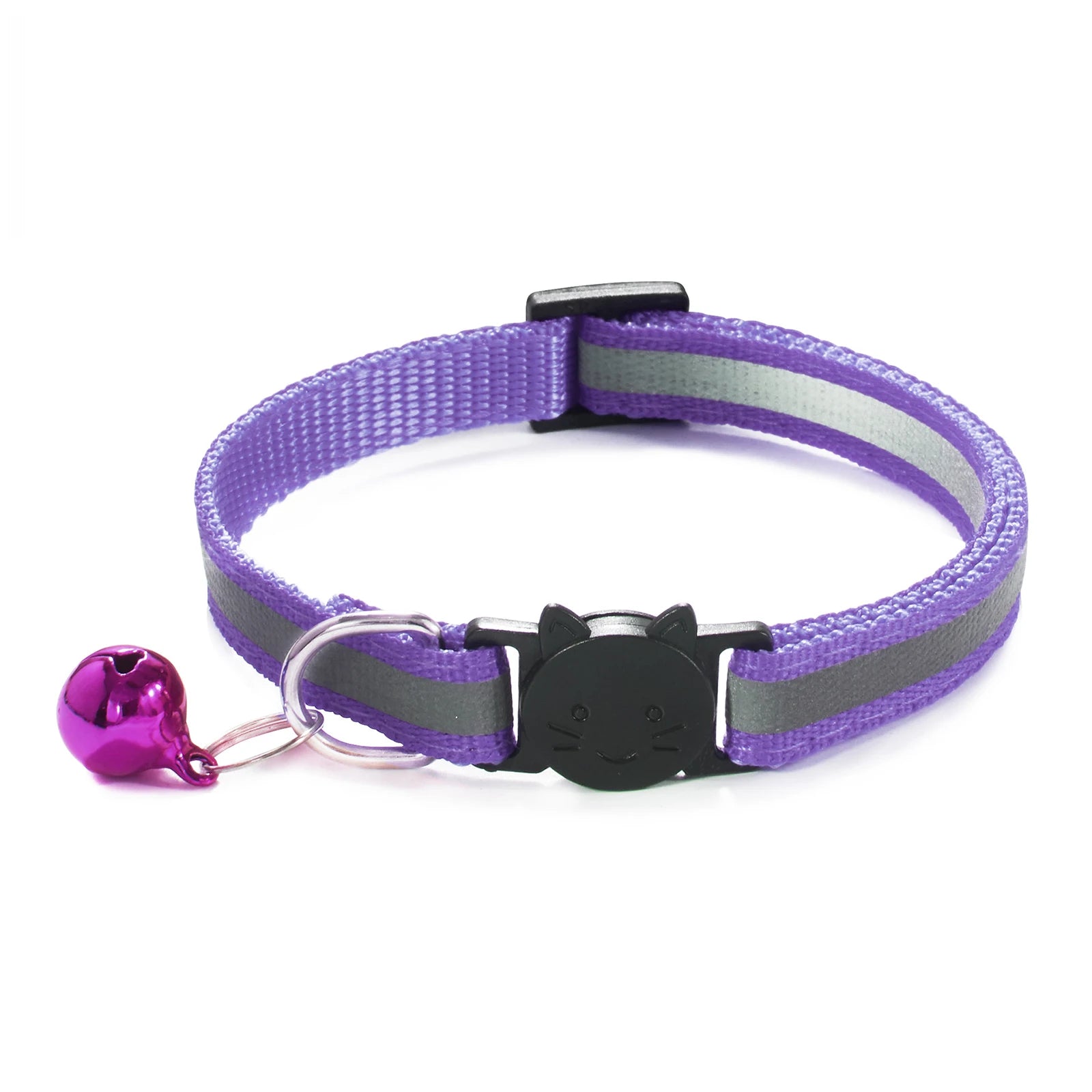 Collier réfléchissant avec clochette pour chat