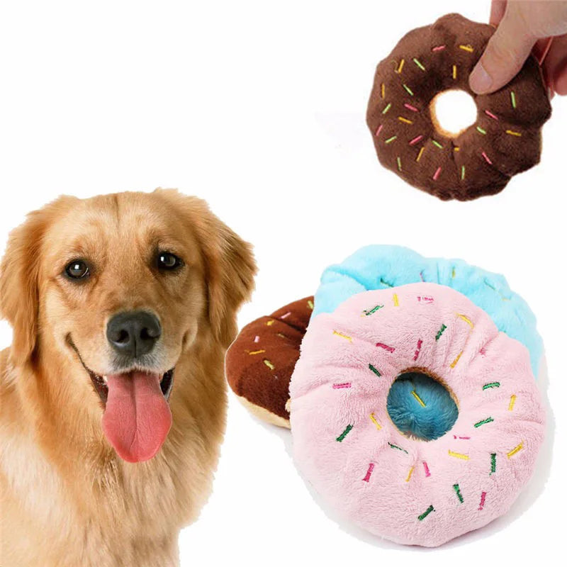 Donut sonore interactif pour petits et moyens chiens