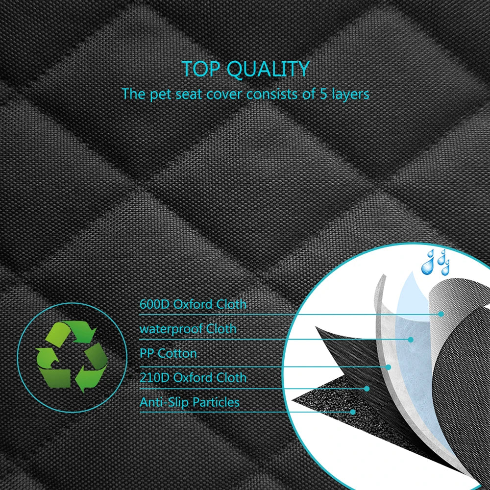 Housse imperméable pour voiture - sièges arrière pour chien