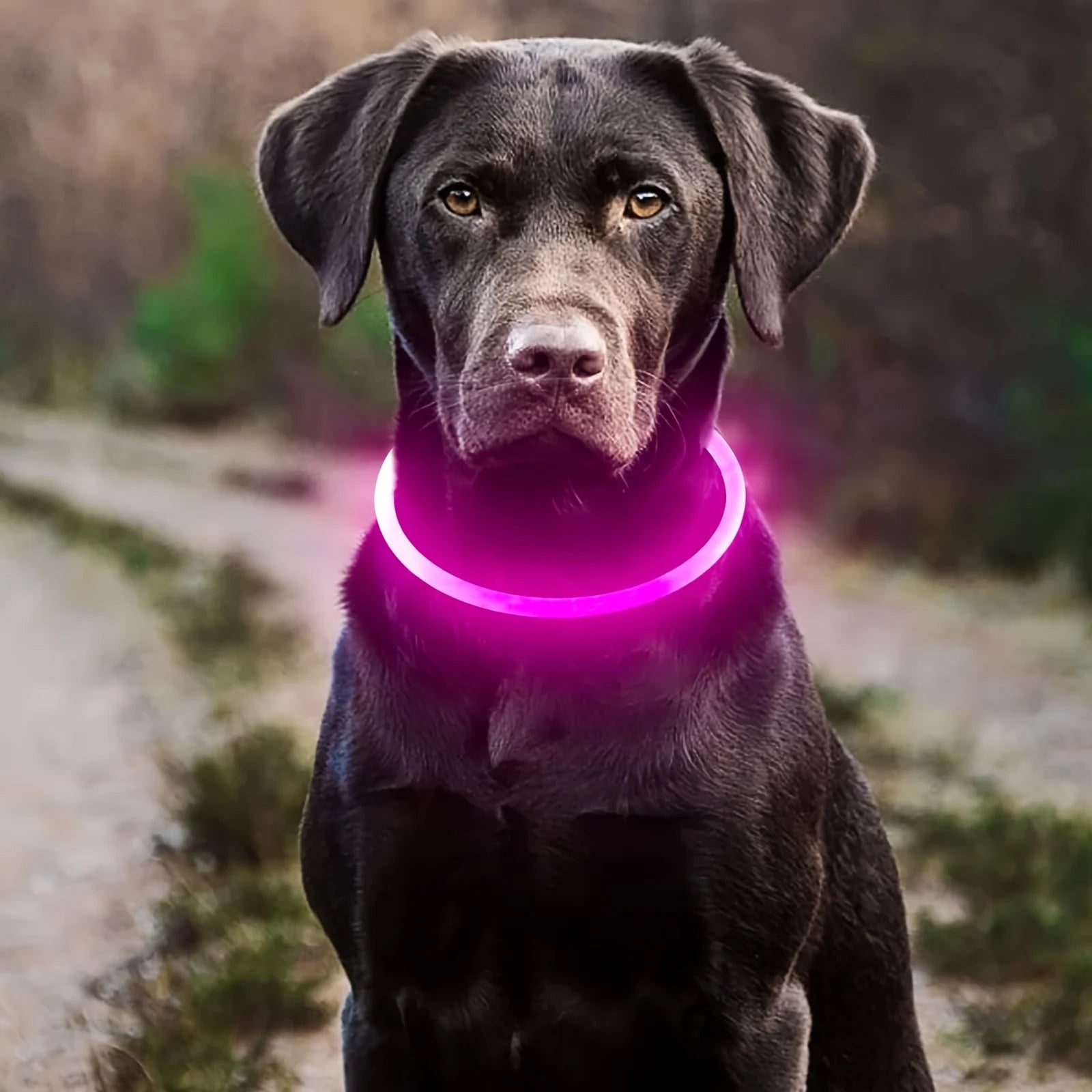 Collier Lumineux à LED Sécurisant avec 3 Modes d'Éclairage, Rechargeable par USB pour Chien