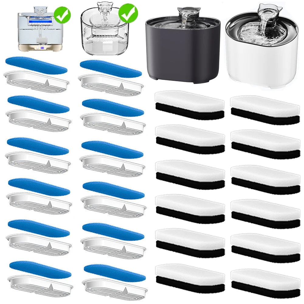 Filtres à charbon actif et résine d'échange d'ions pour fontaine à eau - 2,2L