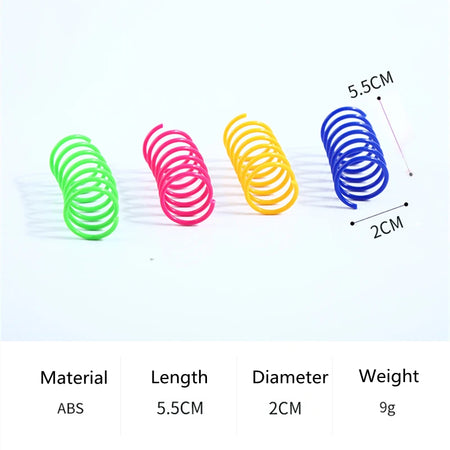 Jouets à ressorts amusant colorés pour chat
