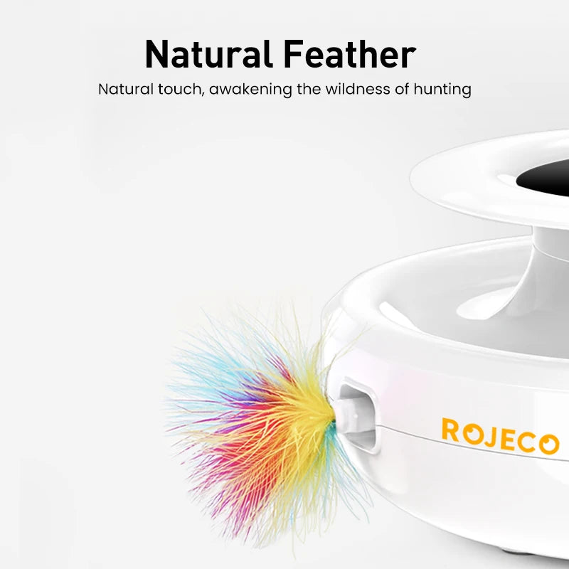 Jouet interactif 2 en 1 pour chat – Rojeco avec 5 modes