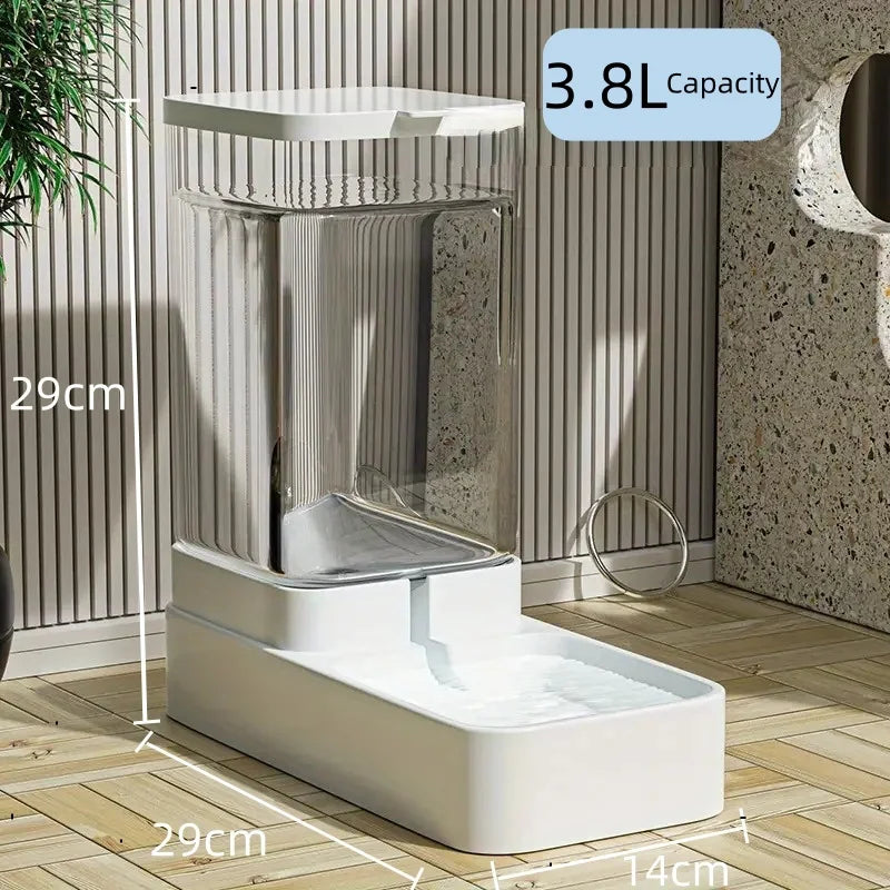Distributeur automatique d'eau et nourriture pour chien et chat