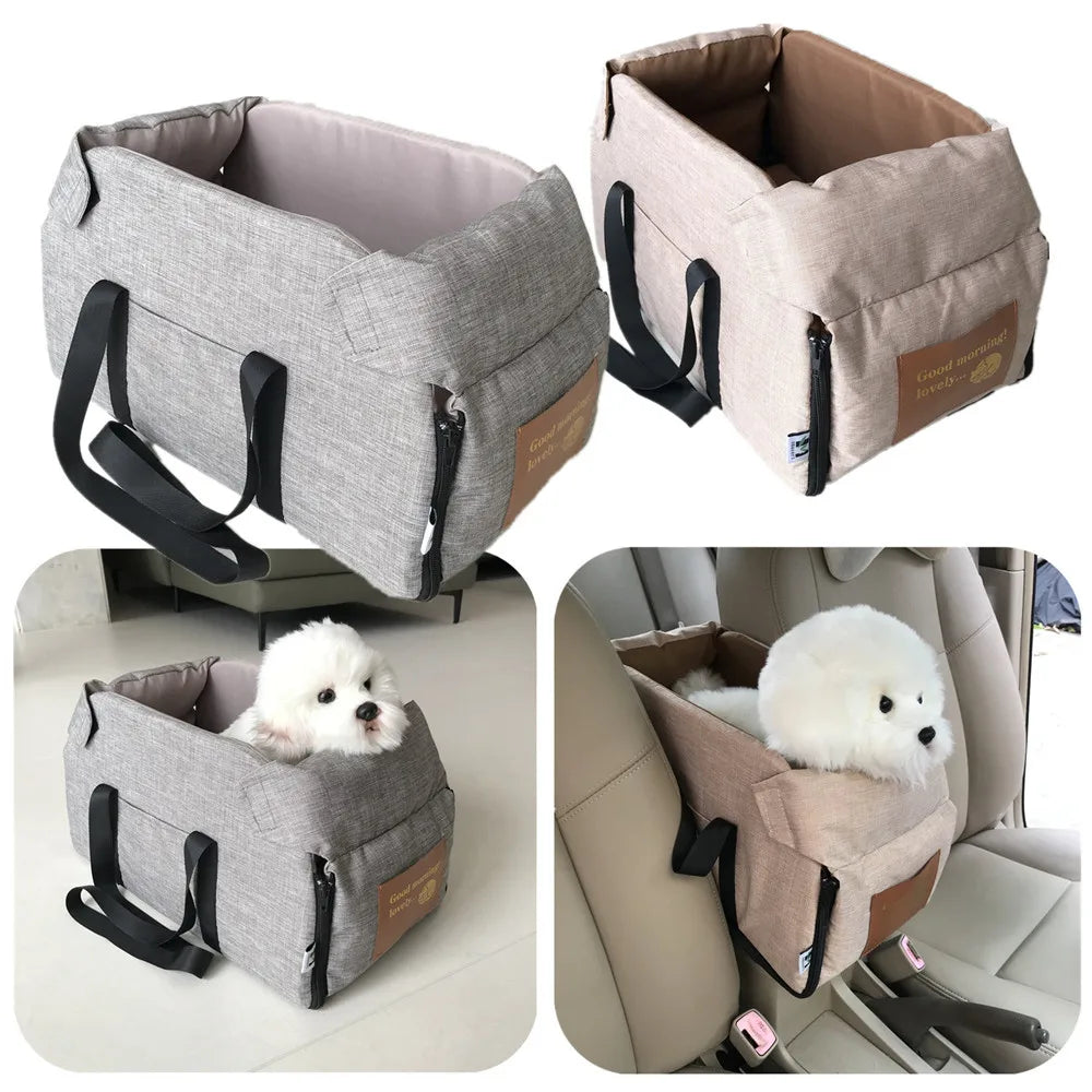 Siège auto central 2 en 1 pour chiens de petite taille