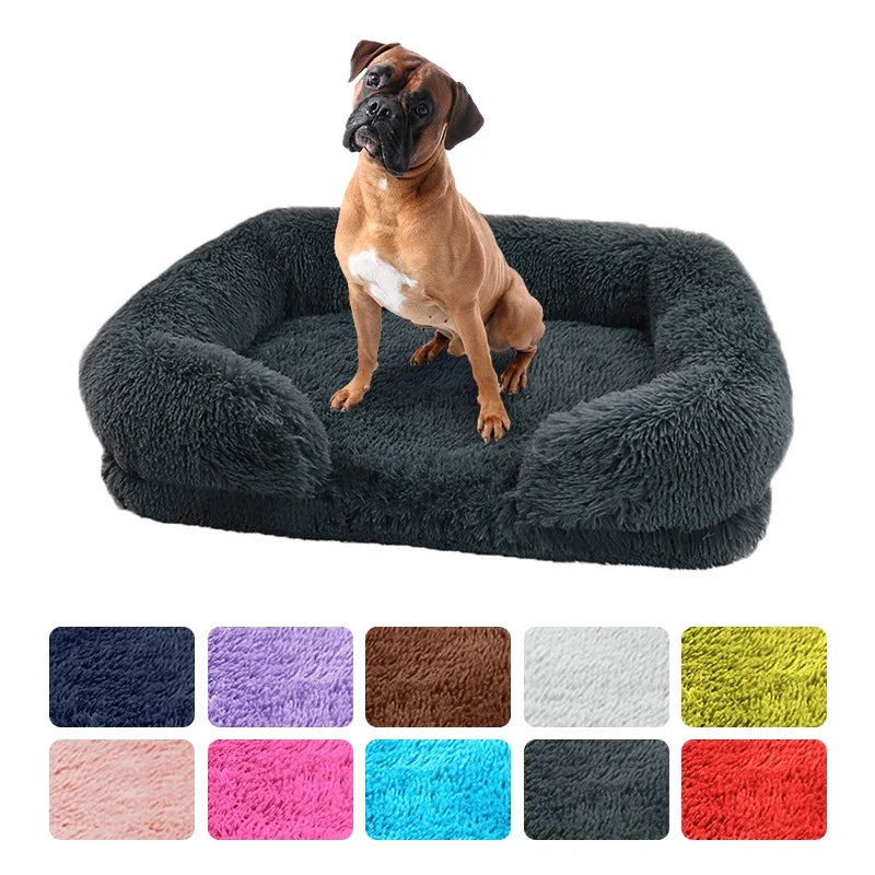 Lit en peluche pour chien et chat