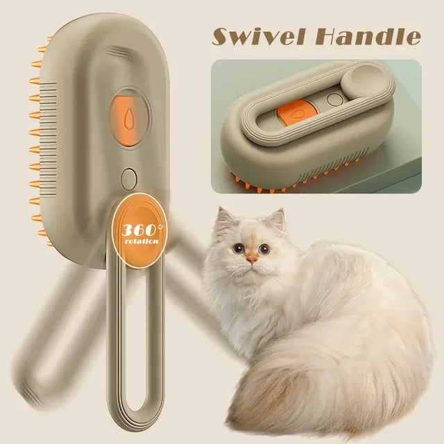 Brosse à vapeur pour chien et chat