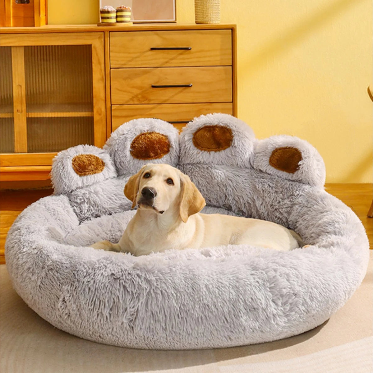 Coussin anti - stress en forme de patte pour chien et chat
