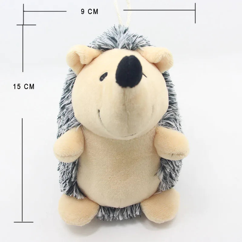 Peluche hérisson sonore pour petits chiens