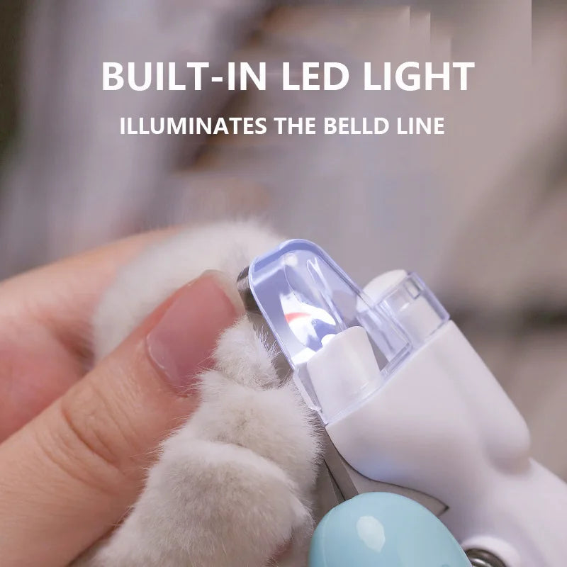 Coupe-Griffes professionnel avec lumière LED pour chien et chat