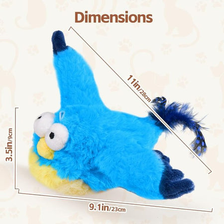 Oiseau interactif gazouillant rechargeable pour chat