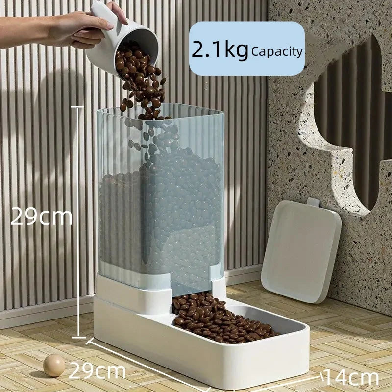 Distributeur automatique d'eau et nourriture pour chien et chat