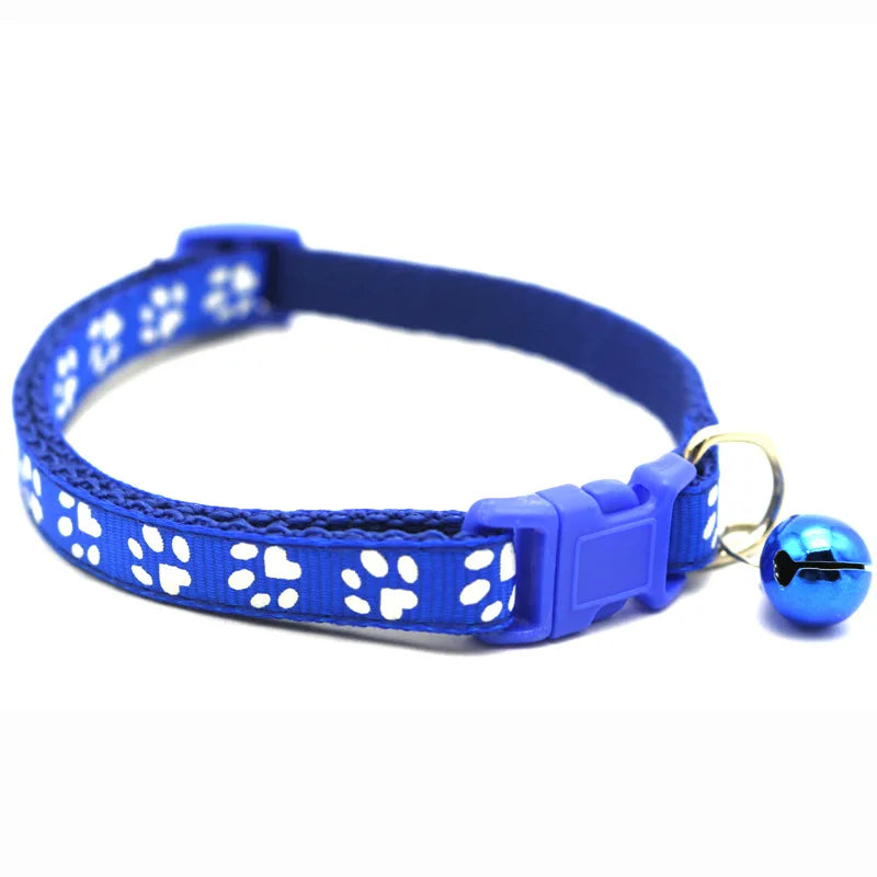 Collier motif imprimé avec clochette pour chat
