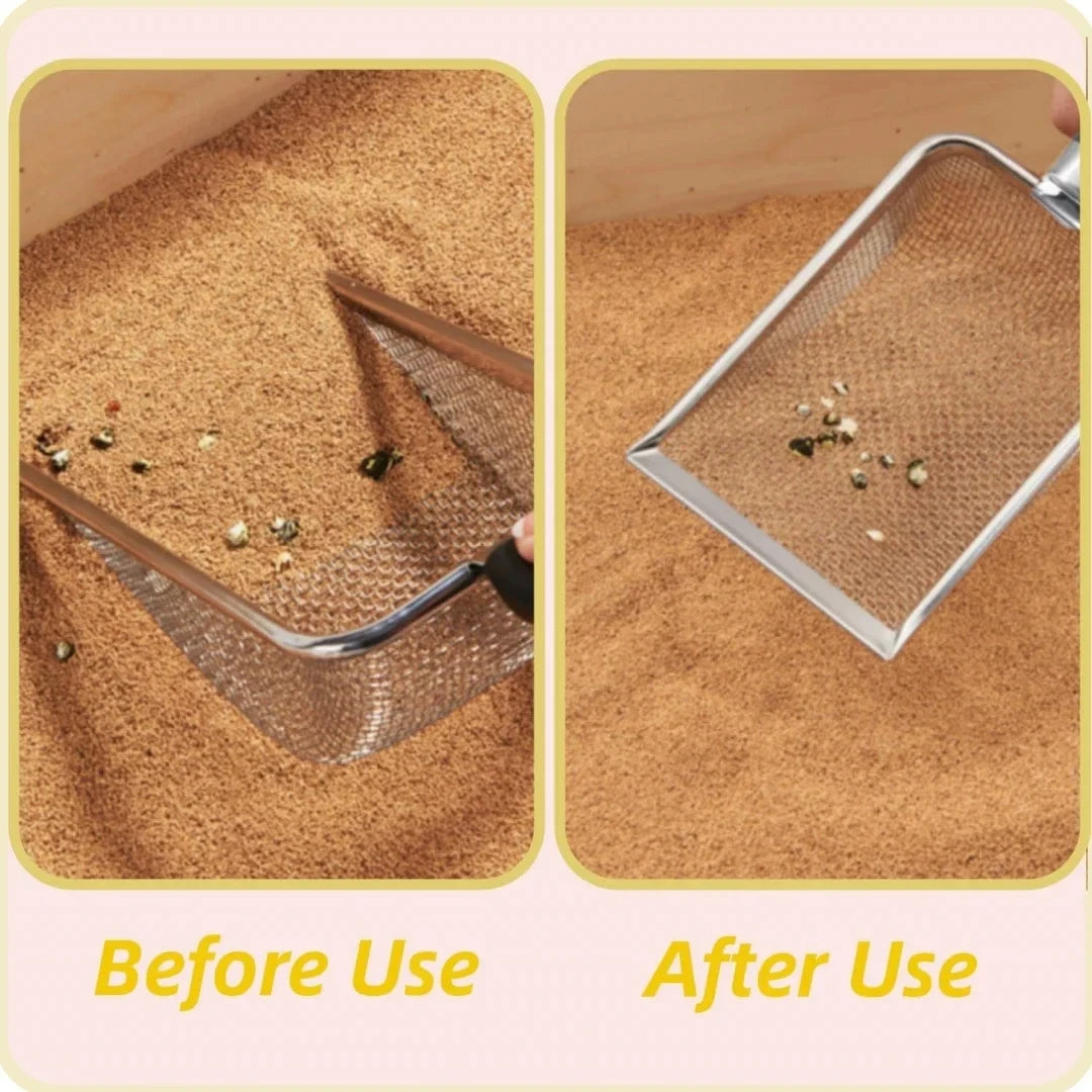 Pelle à litière en acier inoxydable