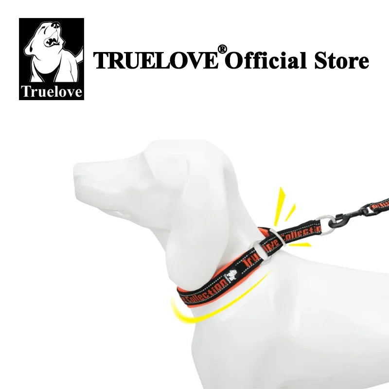 Collier TrueLove en nylon avec bande réfléchissante pour chien