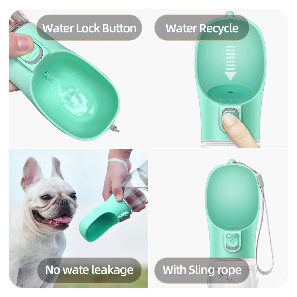 Gourde portable de 300 ml à 550 ml pour chien et chat