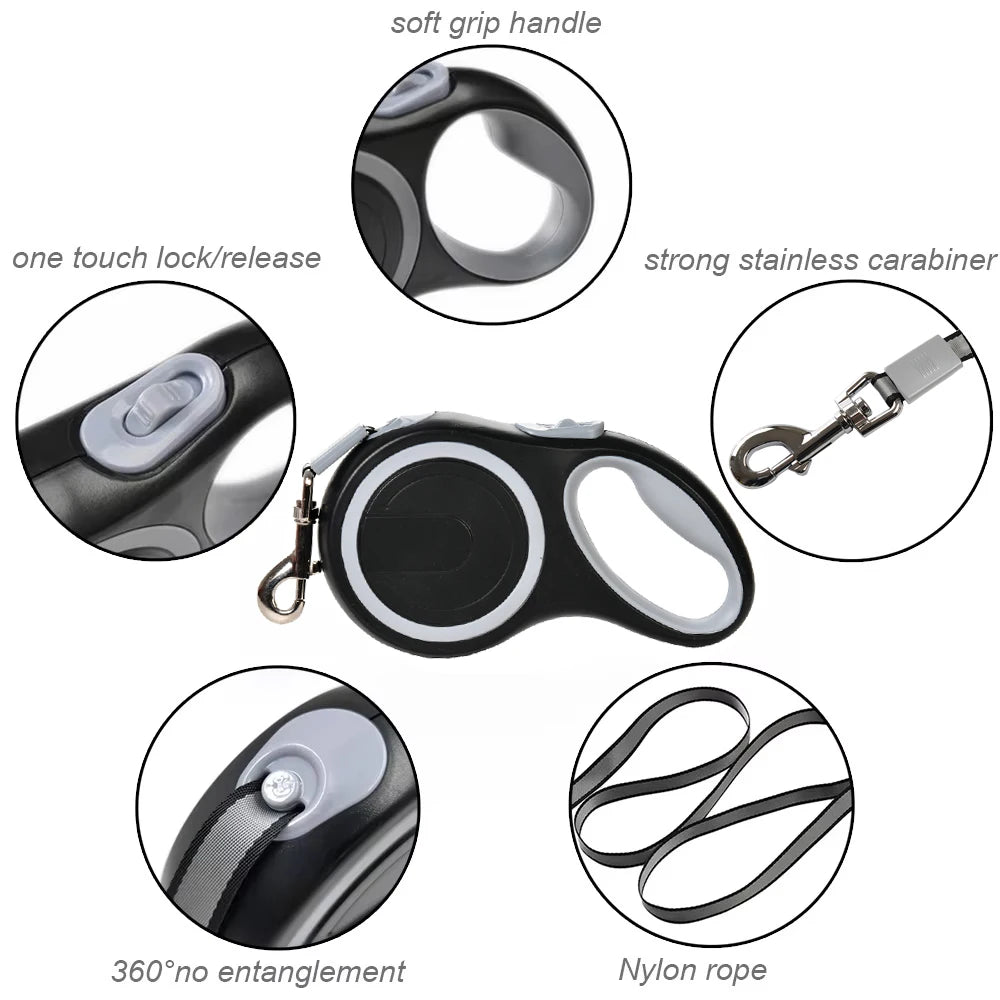 Laisse rétractable pour chien