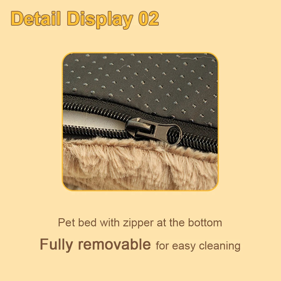 Tapis en peluche déhoussable pour chien et chat