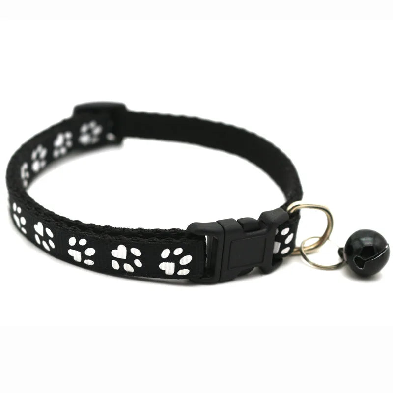 Collier motif imprimé avec clochette pour chat