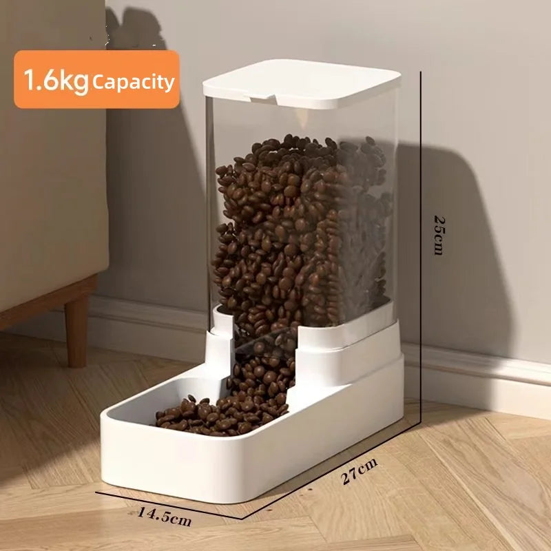 Distributeur automatique d'eau et nourriture pour chien et chat