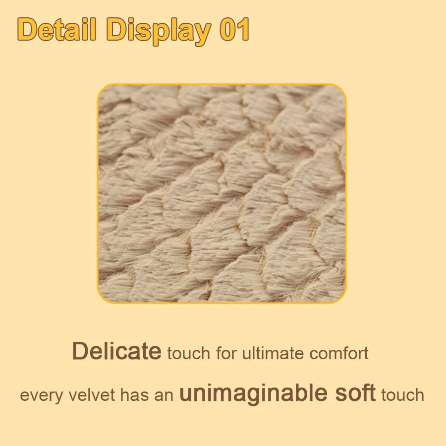 Tapis en peluche déhoussable pour chien et chat