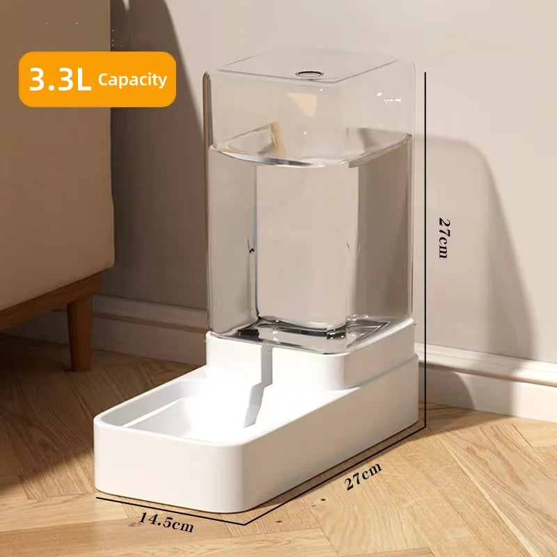 Distributeur automatique d'eau et nourriture pour chien et chat