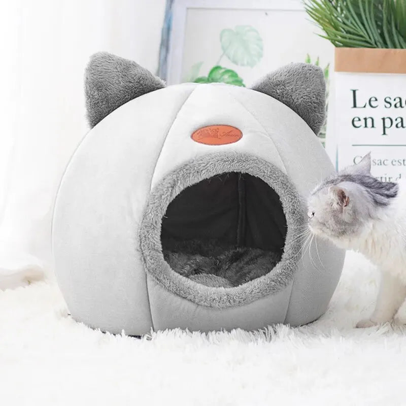 Niche isolante et antidérapante pour chat