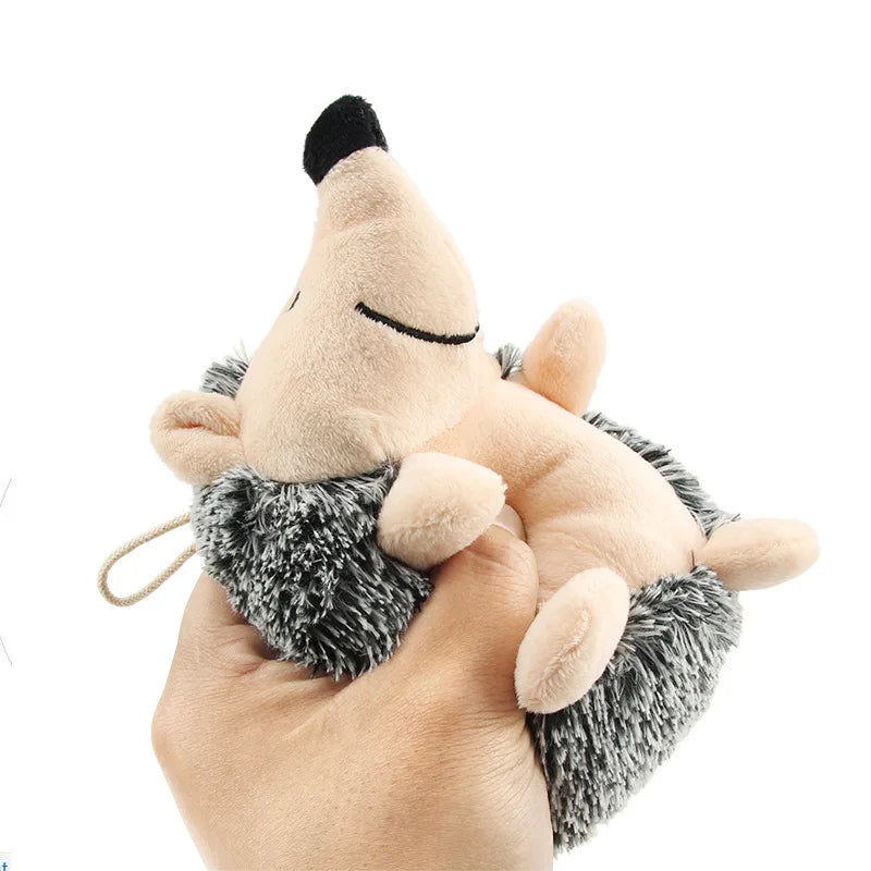 Peluche hérisson sonore pour petits chiens