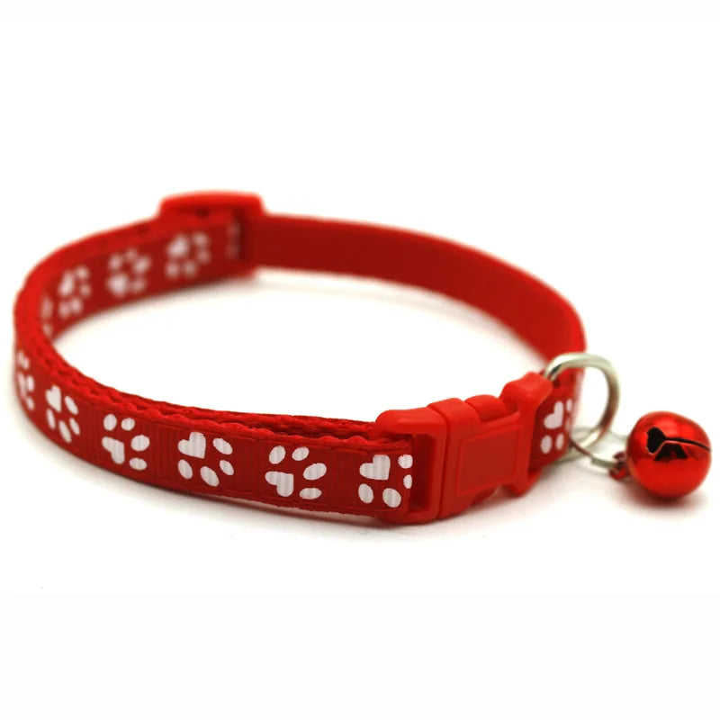 Collier motif imprimé avec clochette pour chat