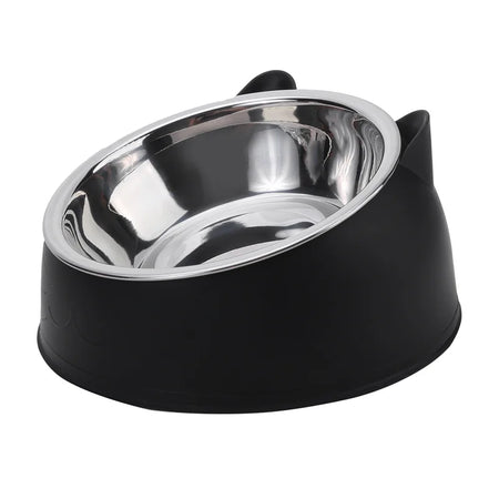 Gamelle Orthopédique en acier inoxydable Anti-Vomissement Incliné à 15° pour chat
