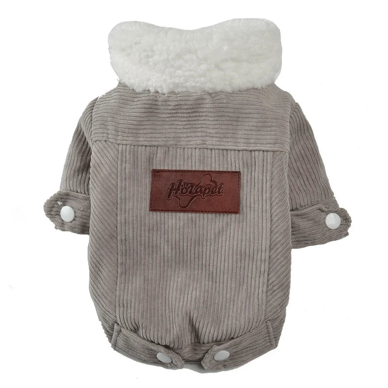 Manteau en doublure polaire pour petits et moyens chiens