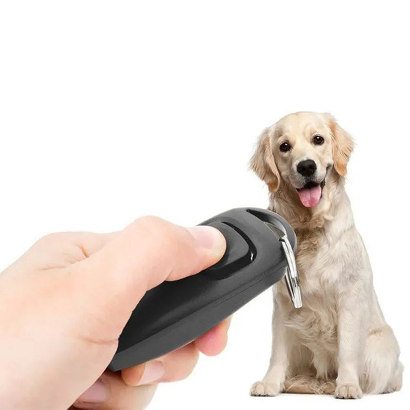 Clicker d'éducation + sifflet 2 en 1 pour chien
