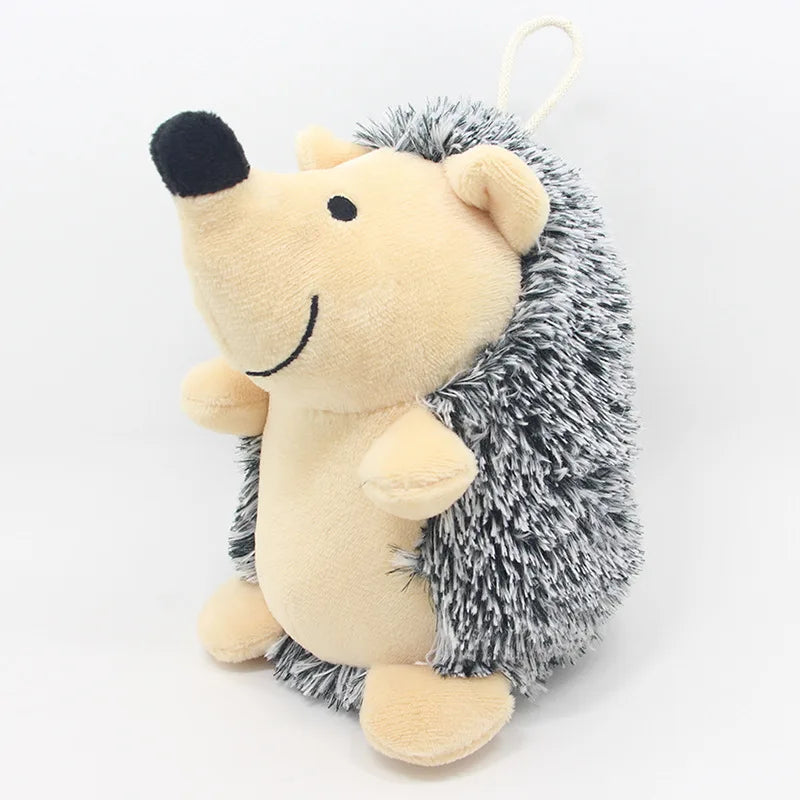 Peluche hérisson sonore pour petits chiens