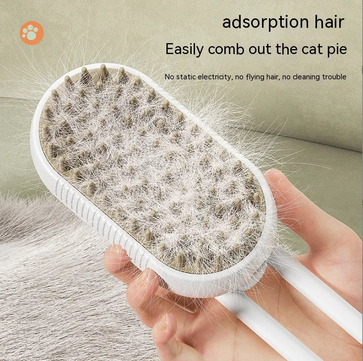 Brosse à vapeur pour chien et chat
