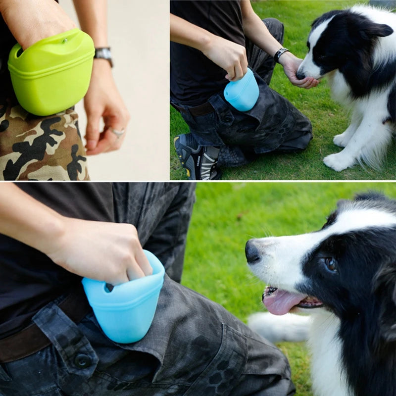 Pochette à friandises en silicone pour chien