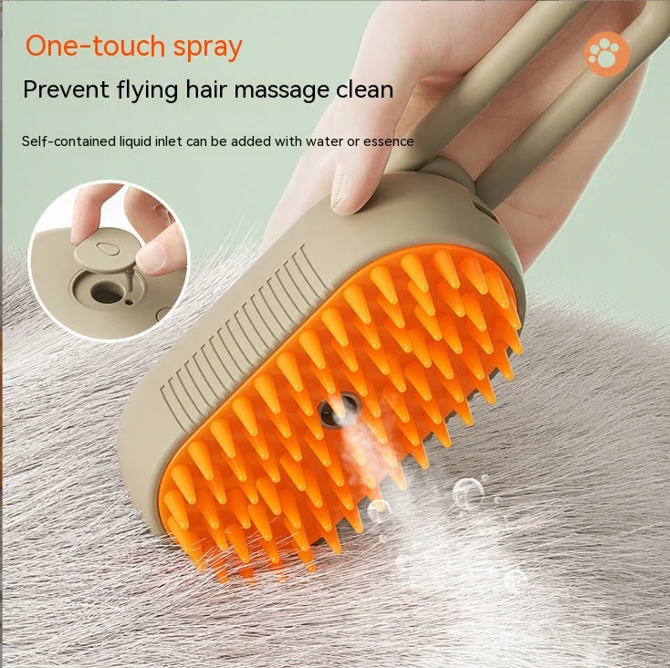 Brosse à vapeur pour chien et chat