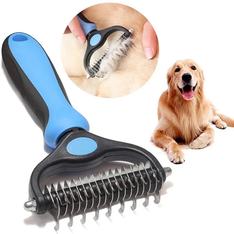Brosse démêlante et coupe-nœud pour chien et chat