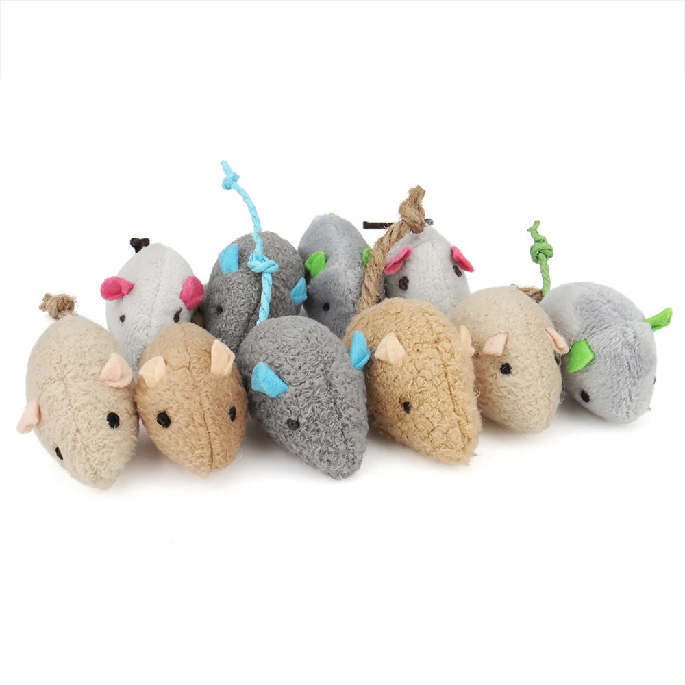 Souris en peluche pour chat