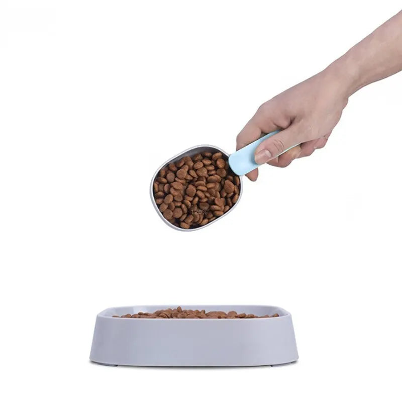 Cuillère d'alimentation multifonctionnelle avec clip pour chien et chat