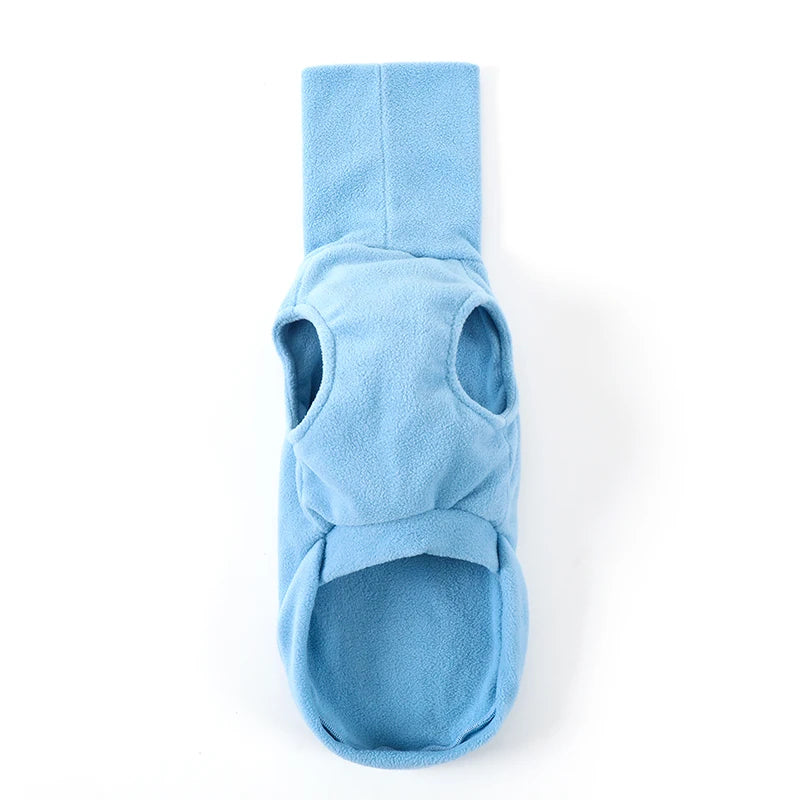 Pull d'hiver en polaire douce à col roulé pour chien