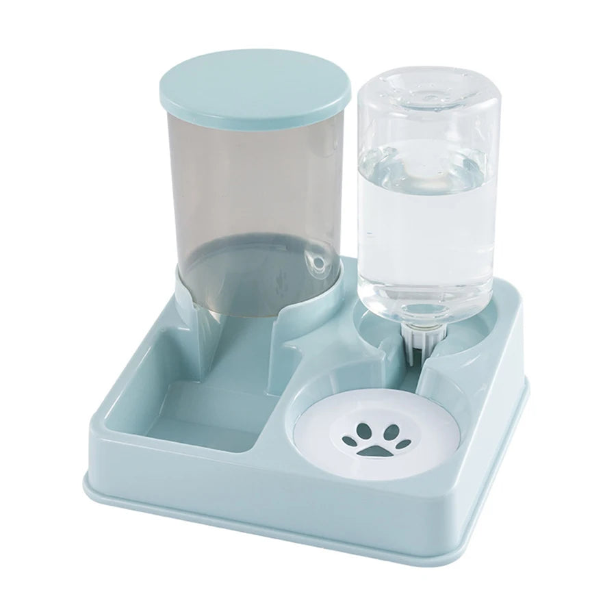 Distributeur automatique 2 en 1 eau et nourriture pour petits chiens et chats