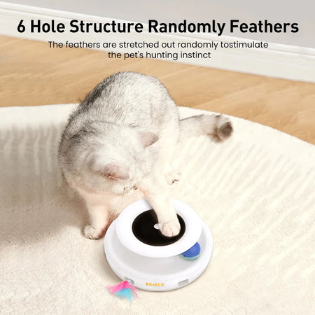 Jouet interactif 2 en 1 pour chat – Rojeco avec 5 modes