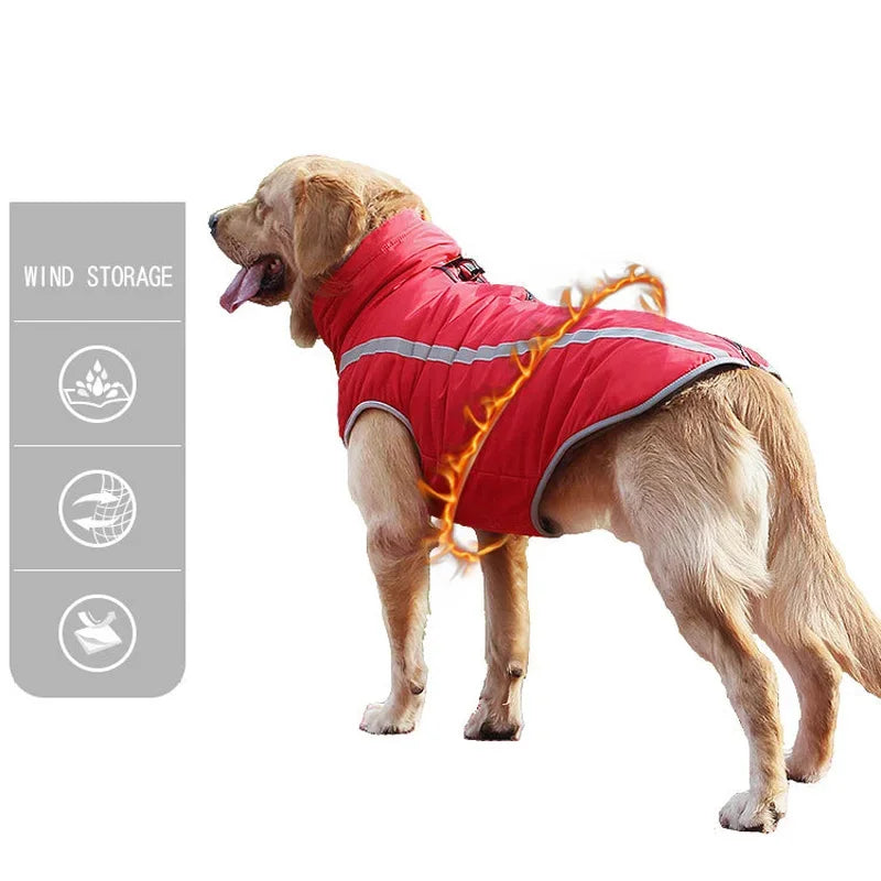 Manteau d'hiver imperméable en polaire pour chien